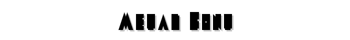 Metal Font font